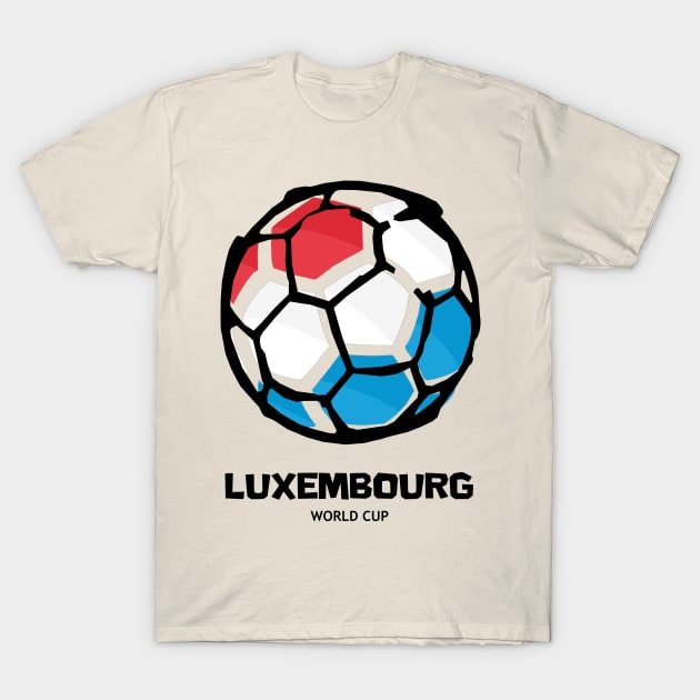 Luxembourg Football Country Flag T-Shirt by KewaleeTee